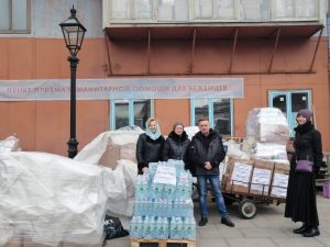 17 апреля была отправлена очередная партия гуманитарной помощи от храма Знамения