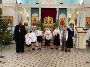 14 января в храме Знамения состоялось выступление детского и молодежного хоров